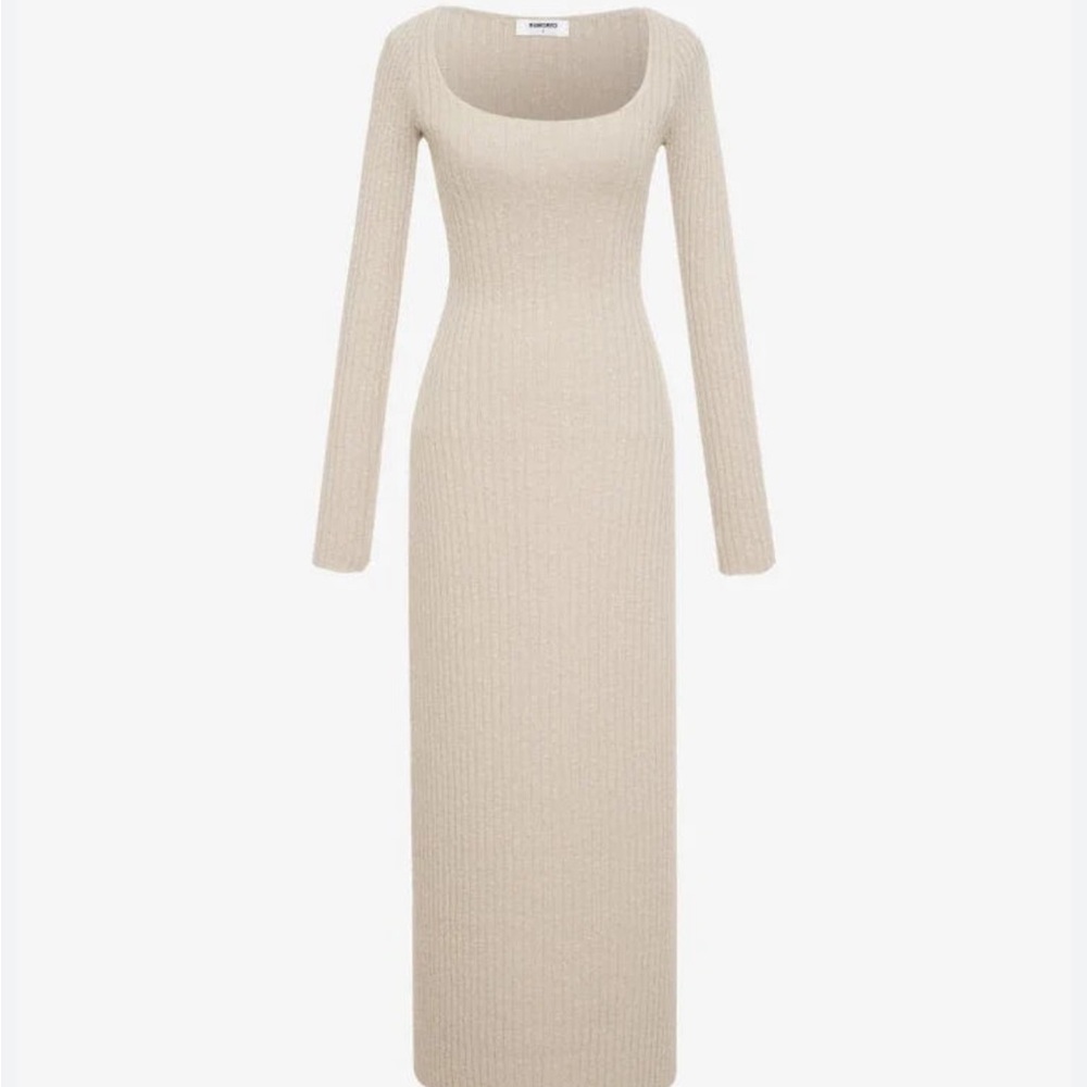 Rumored Alpine Long Sleeve Knit Maxi Dress